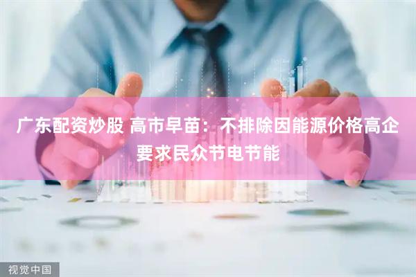 广东配资炒股 高市早苗：不排除因能源价格高企要求民众节电节能